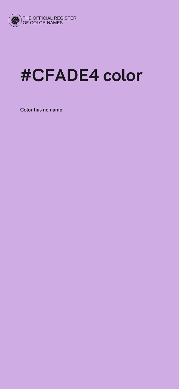 #CFADE4 color image