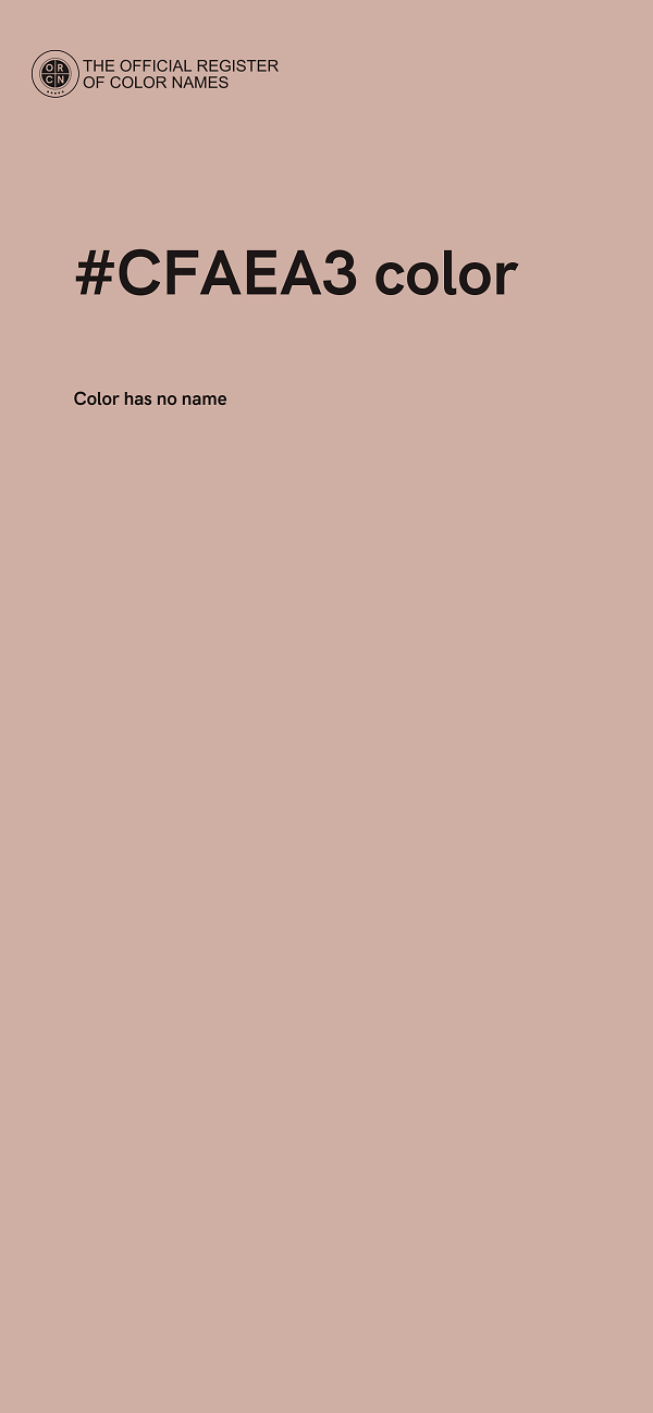#CFAEA3 color image