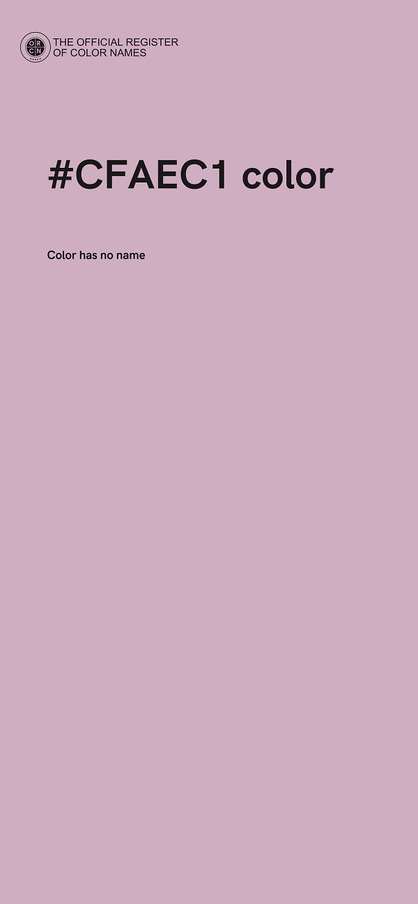 #CFAEC1 color image