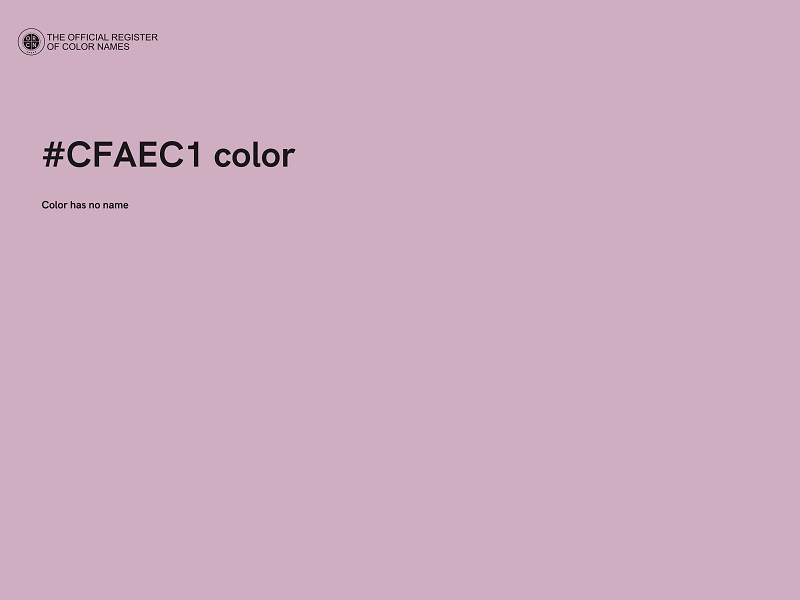 #CFAEC1 color image