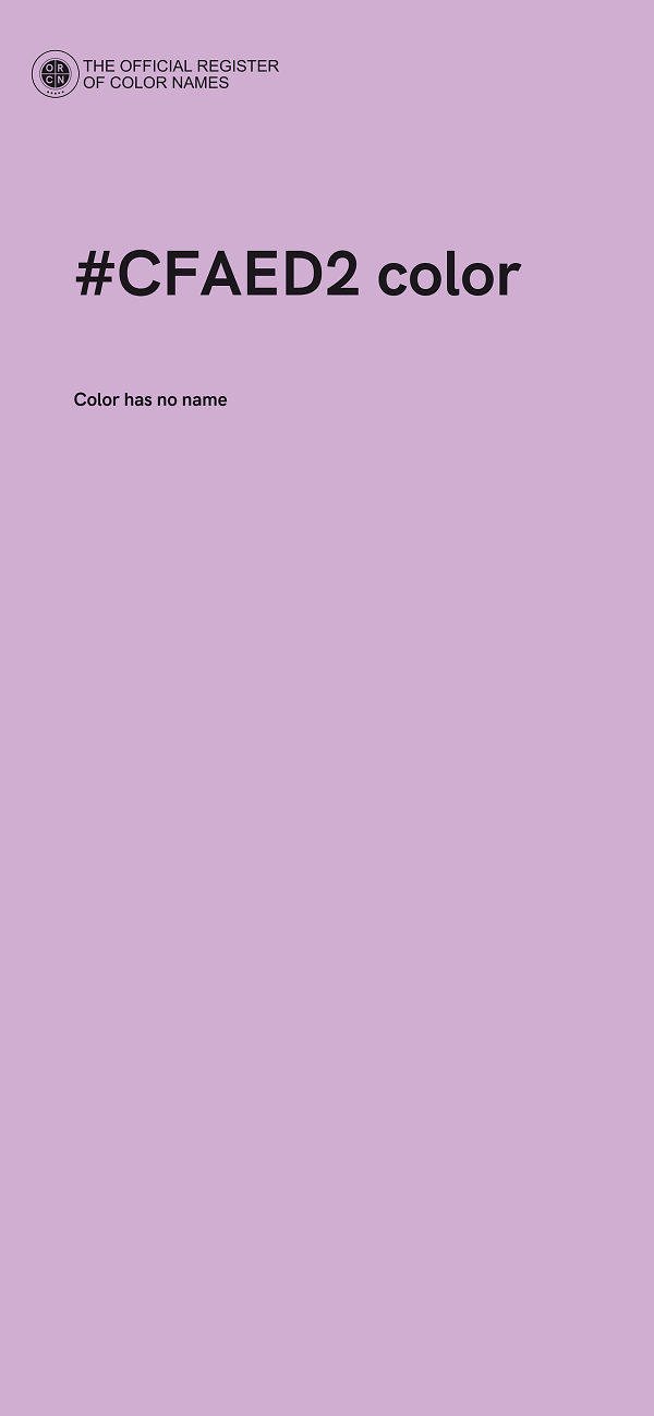 #CFAED2 color image