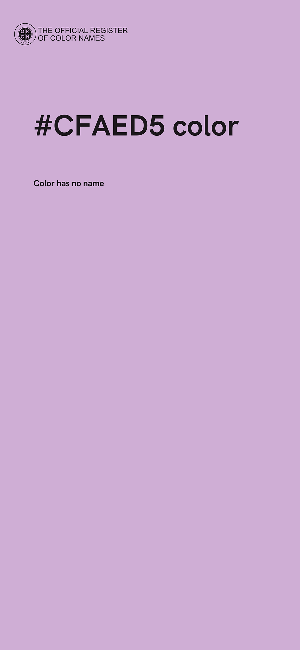 #CFAED5 color image