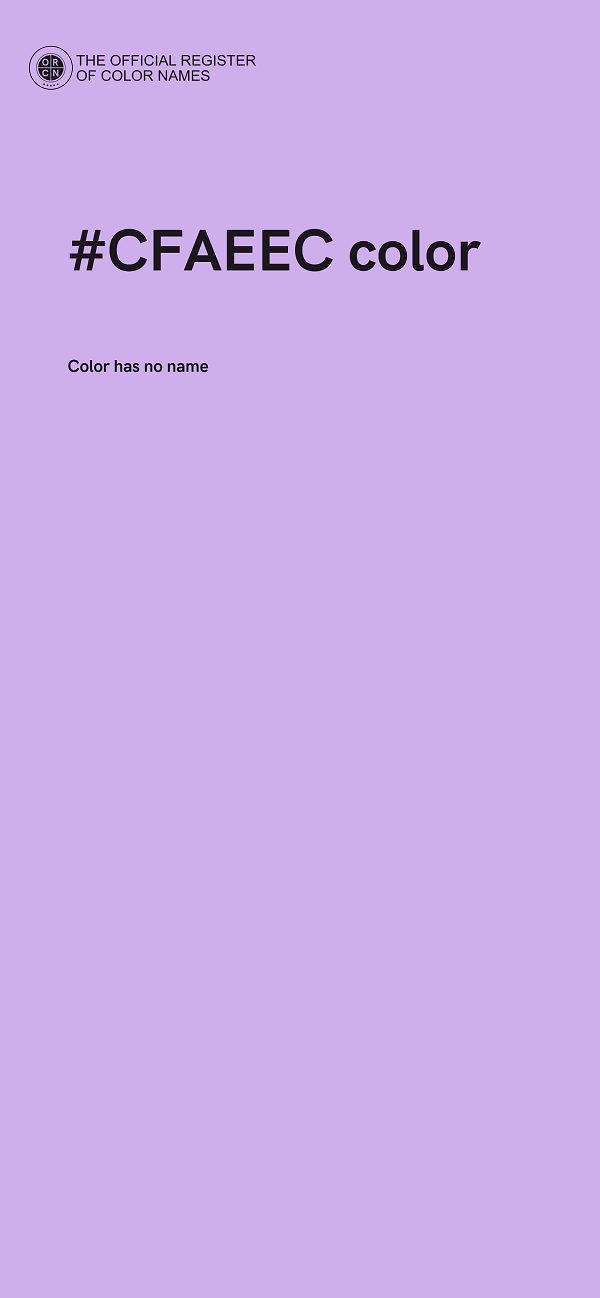 #CFAEEC color image