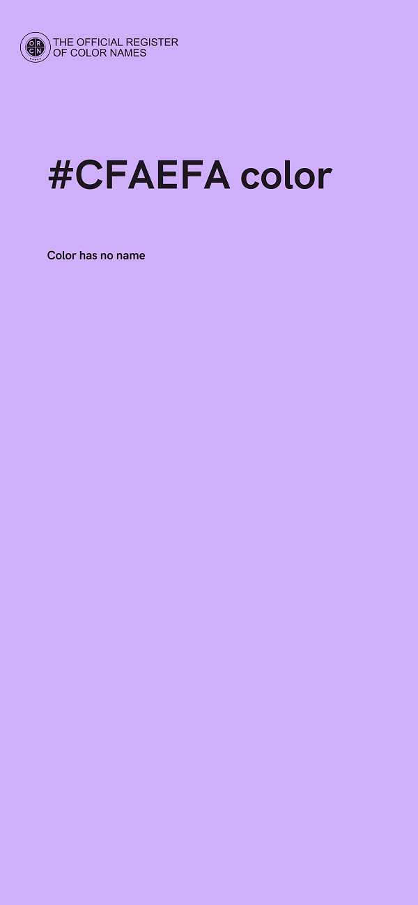 #CFAEFA color image