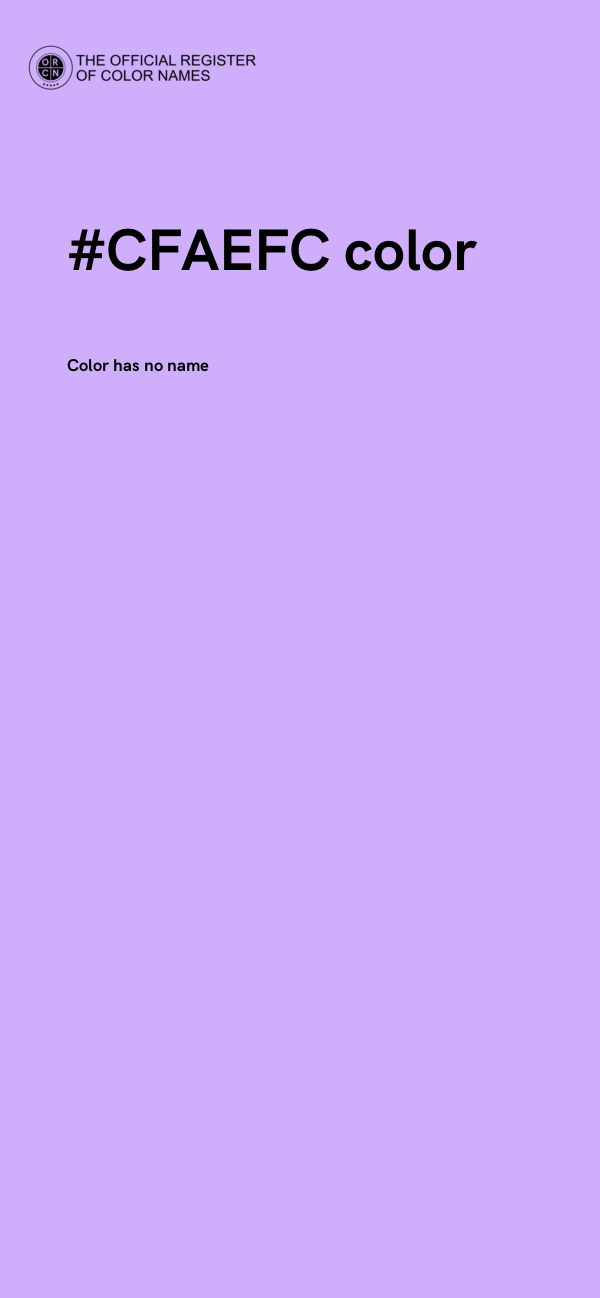 #CFAEFC color image