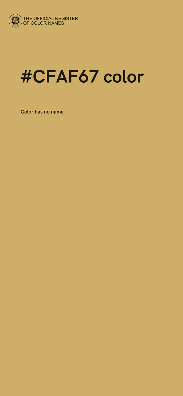 #CFAF67 color image