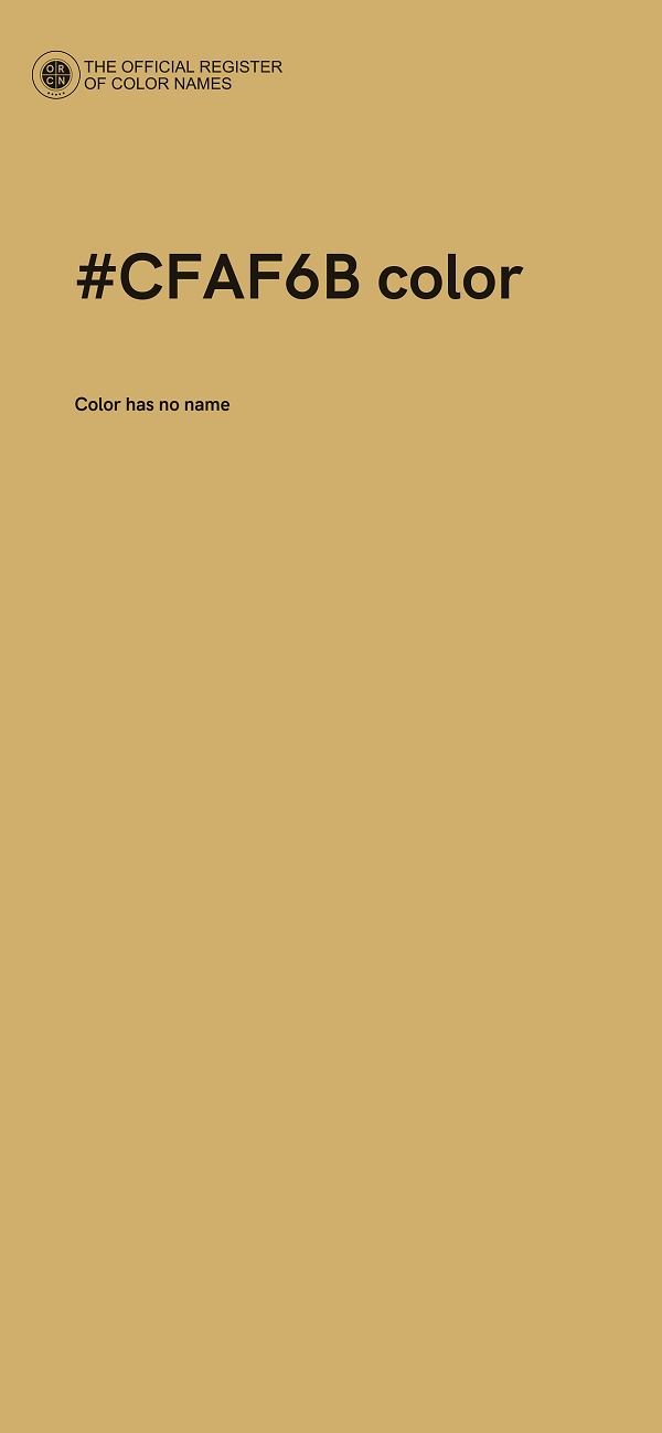 #CFAF6B color image