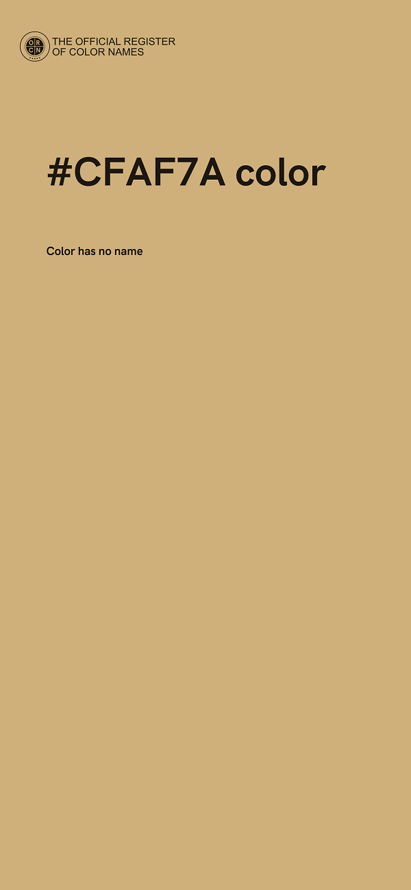 #CFAF7A color image