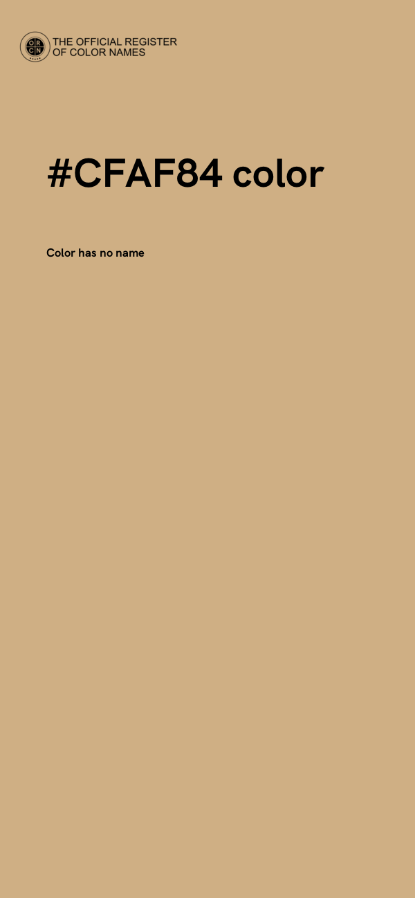#CFAF84 color image