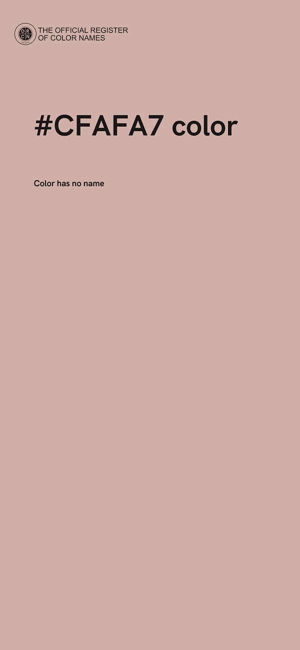 #CFAFA7 color image