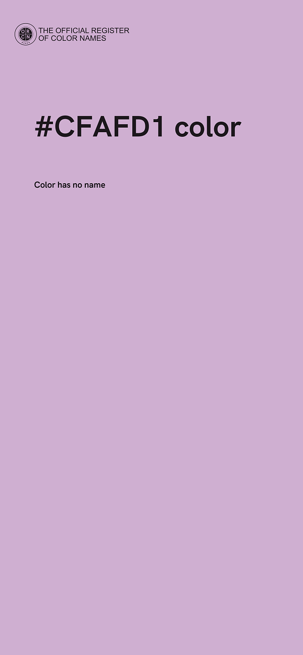 #CFAFD1 color image