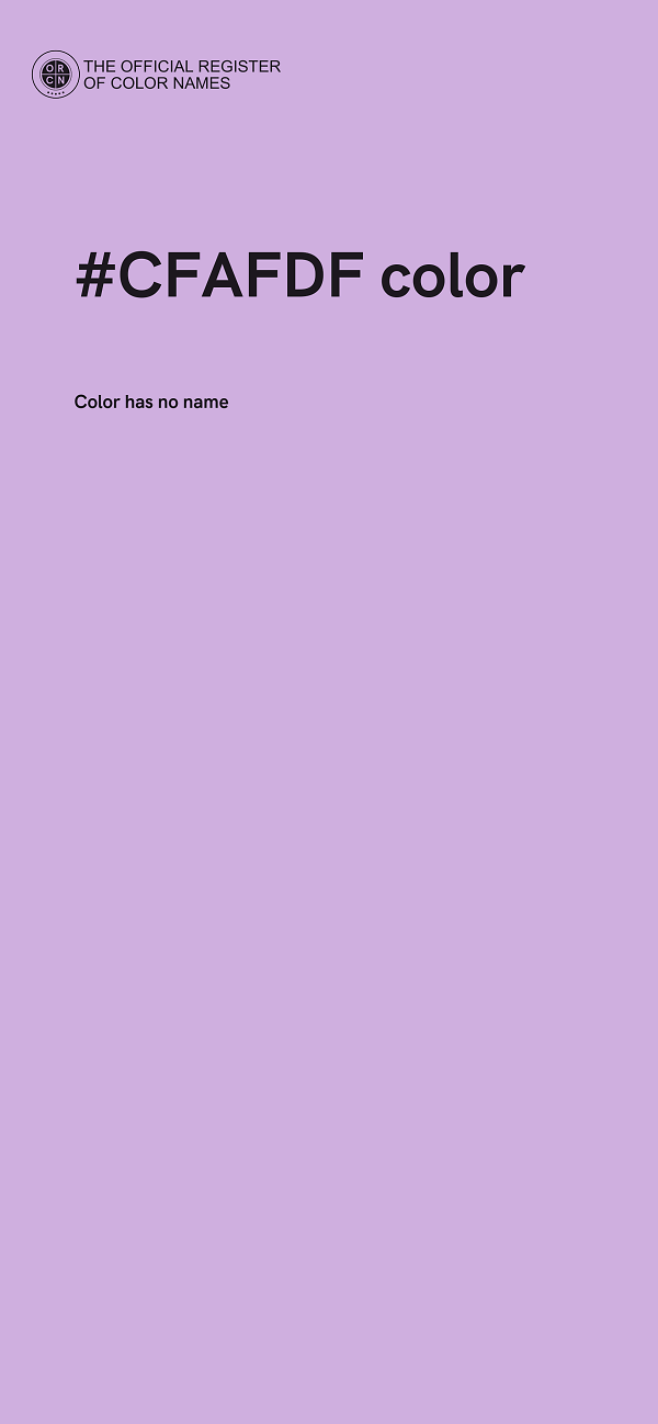 #CFAFDF color image