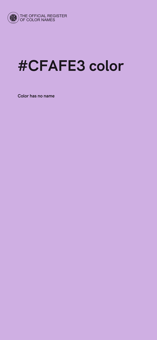 #CFAFE3 color image