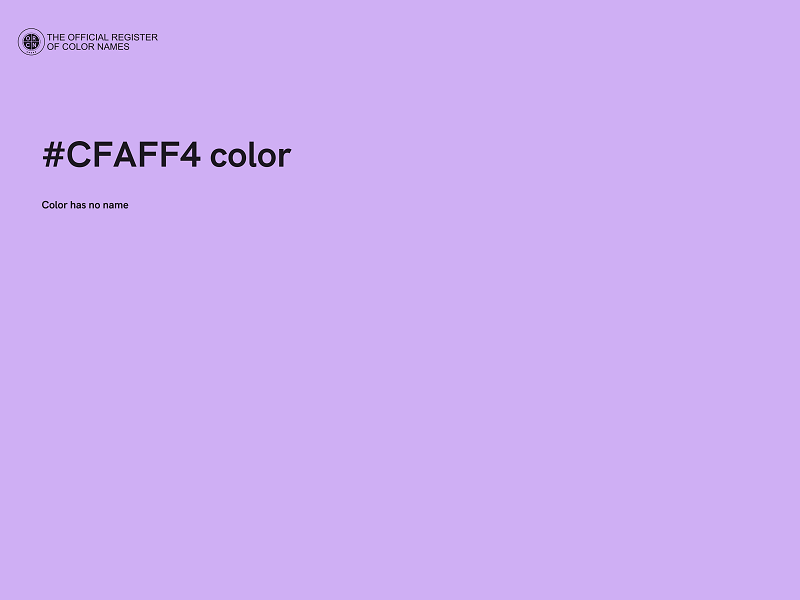 #CFAFF4 color image