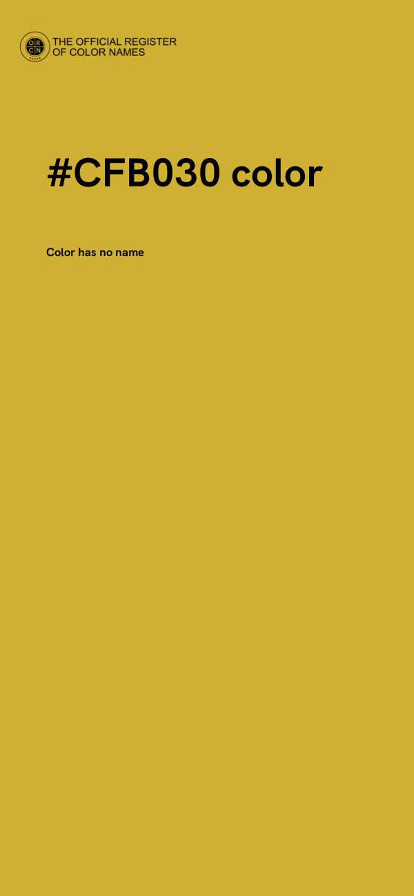 #CFB030 color image