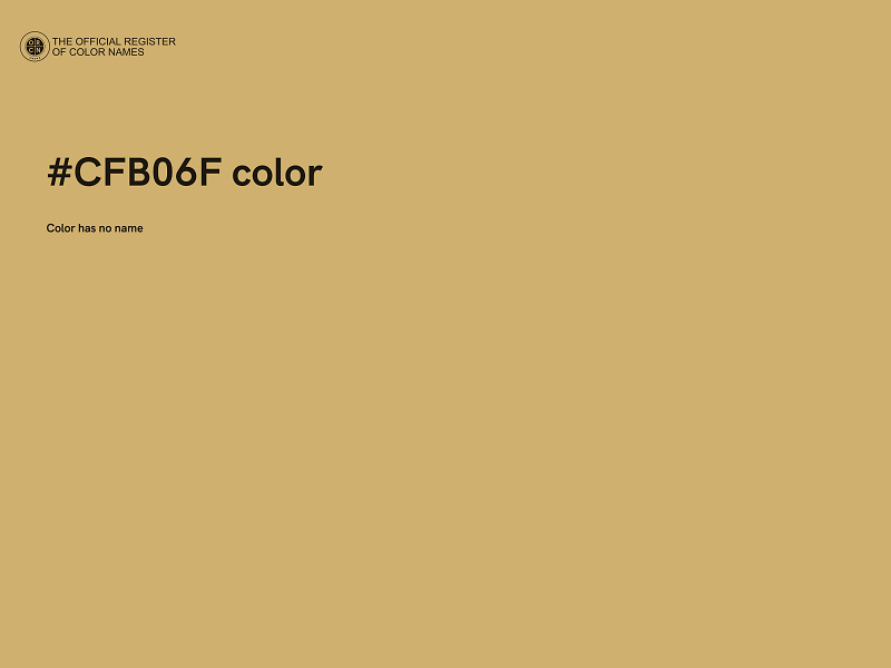 #CFB06F color image