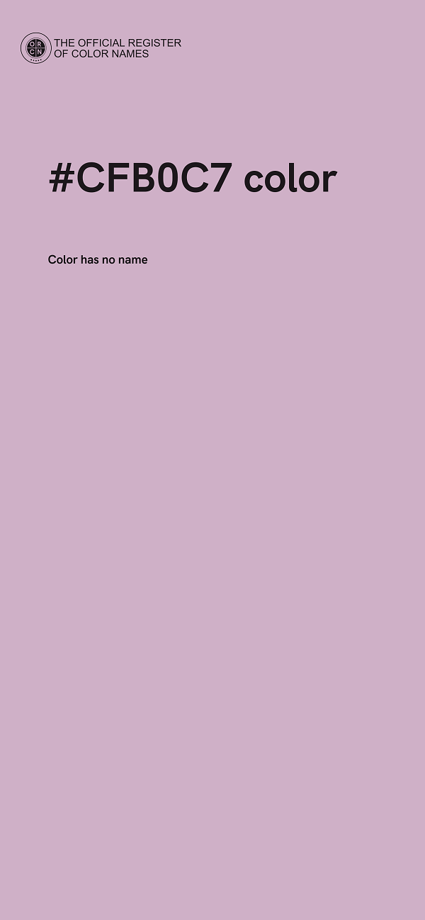 #CFB0C7 color image