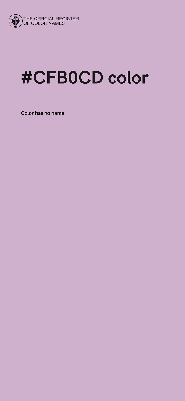 #CFB0CD color image