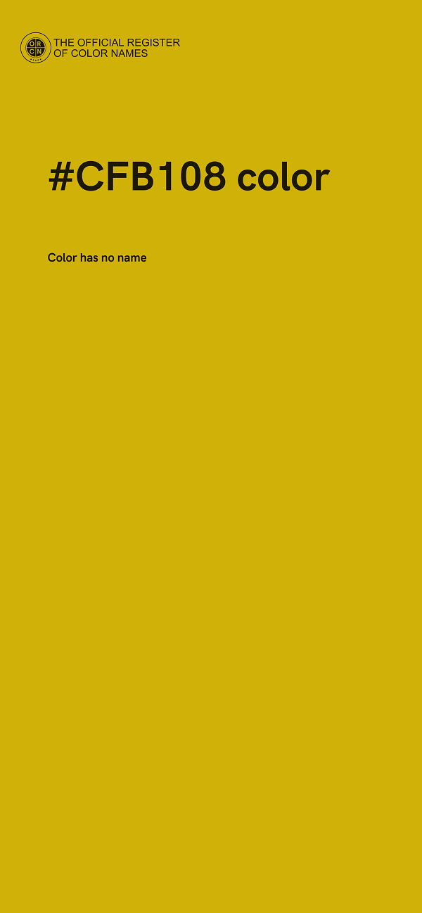 #CFB108 color image