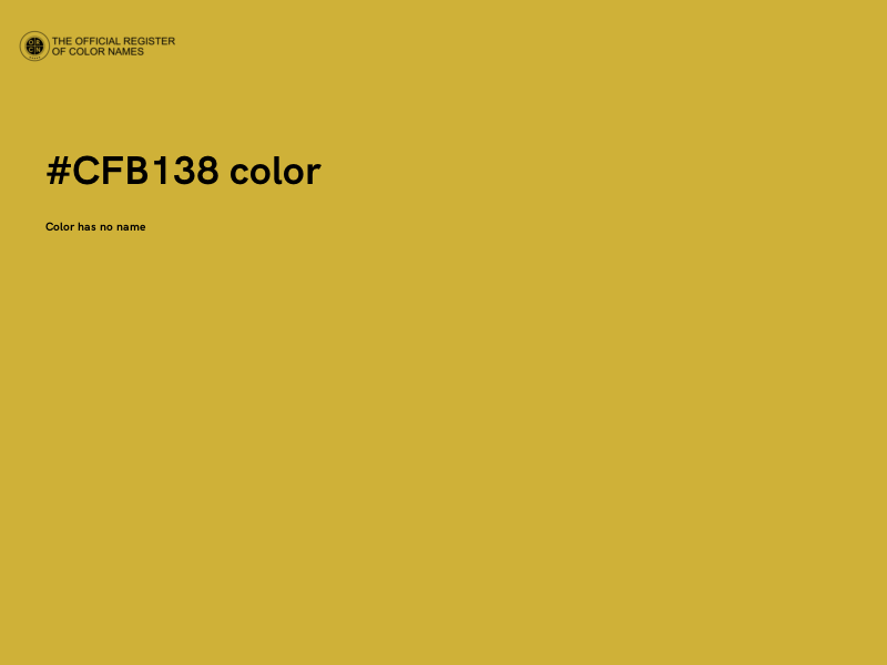 #CFB138 color image