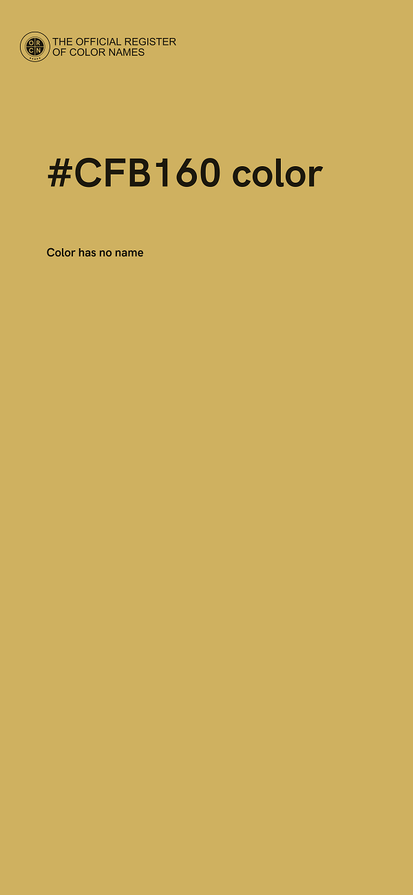 #CFB160 color image
