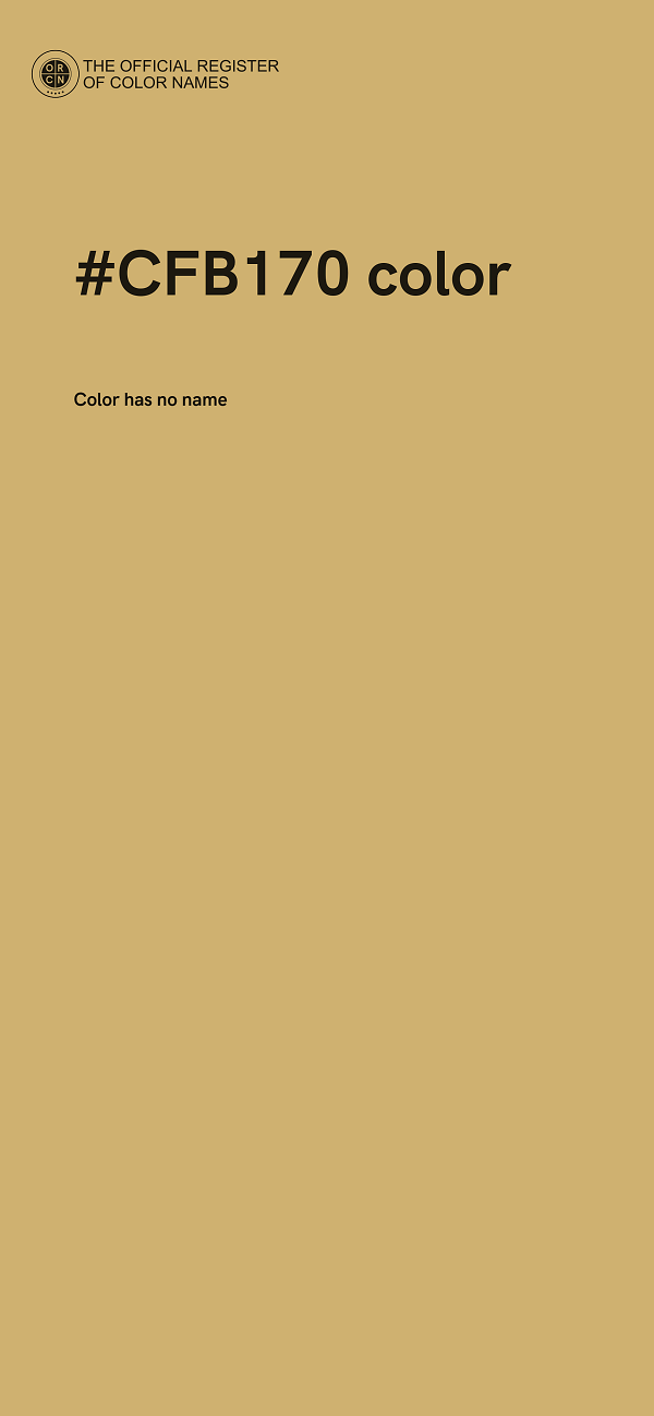 #CFB170 color image
