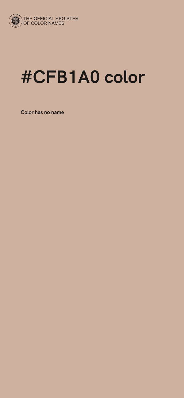 #CFB1A0 color image