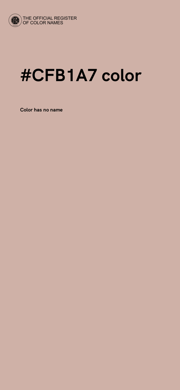 #CFB1A7 color image