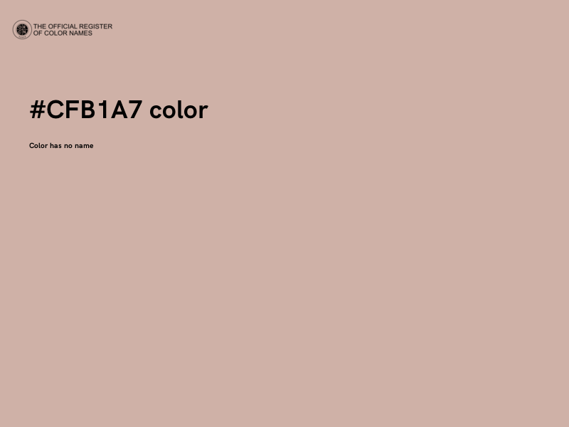 #CFB1A7 color image