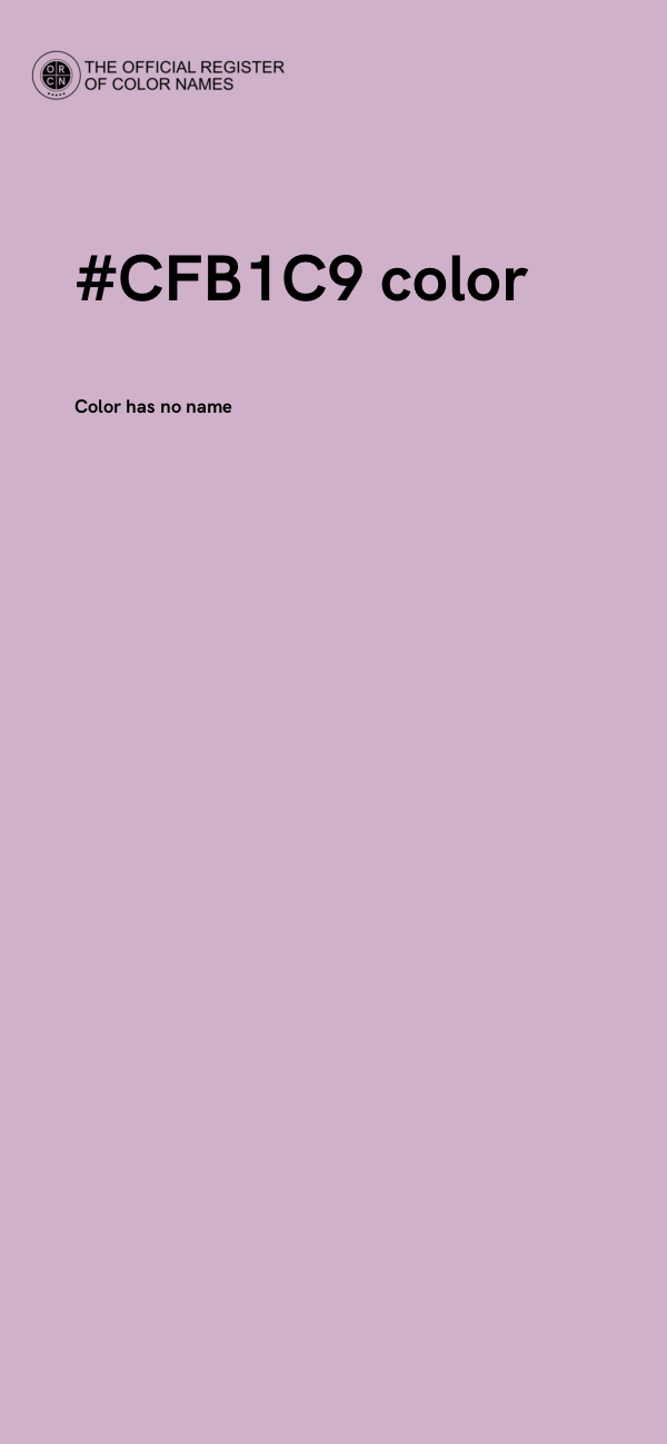 #CFB1C9 color image