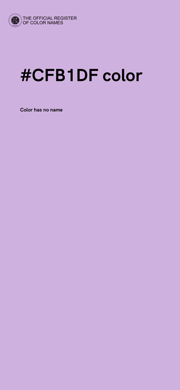#CFB1DF color image