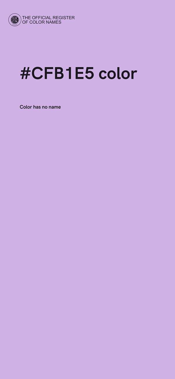 #CFB1E5 color image