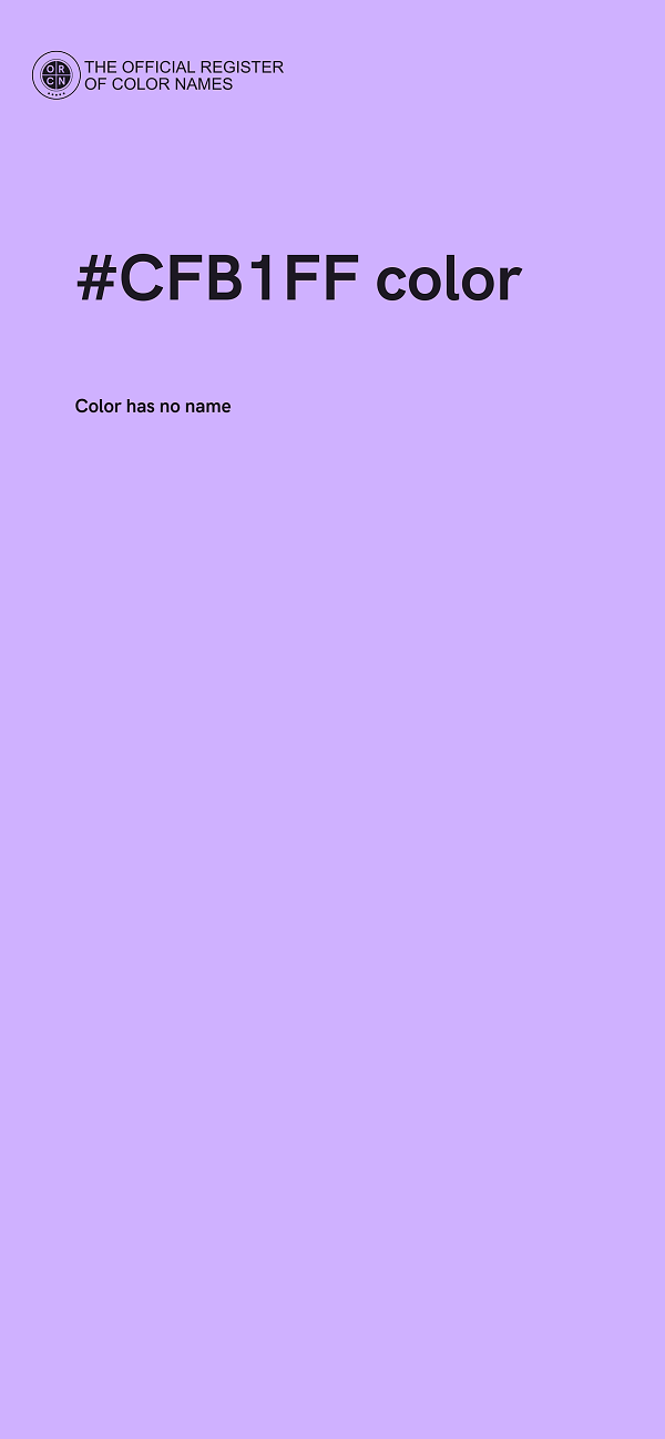 #CFB1FF color image