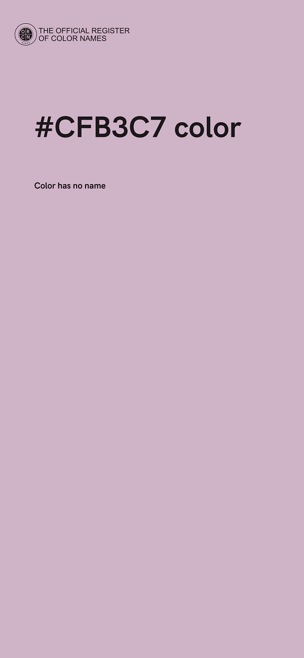 #CFB3C7 color image