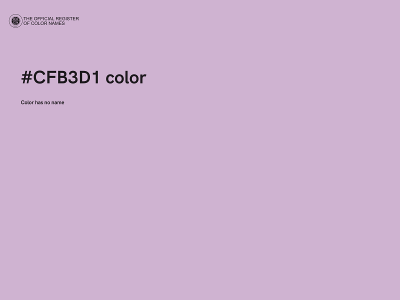 #CFB3D1 color image