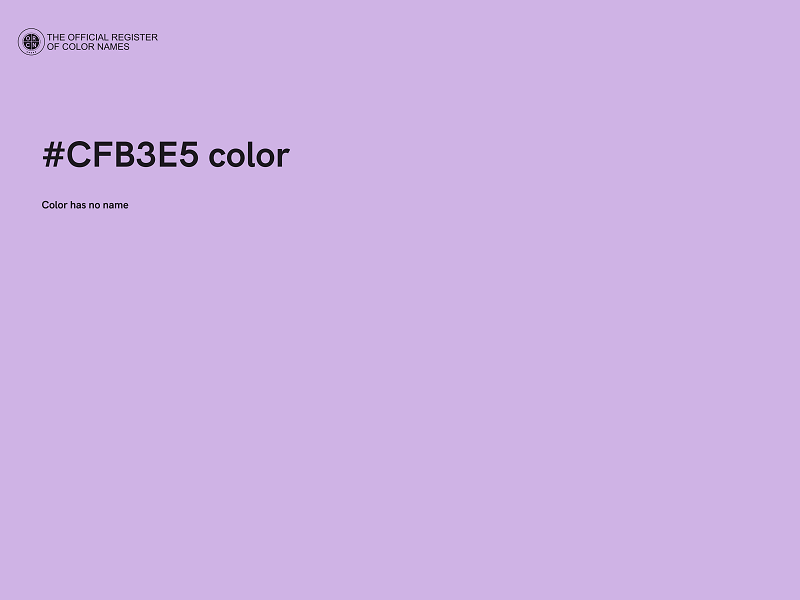 #CFB3E5 color image