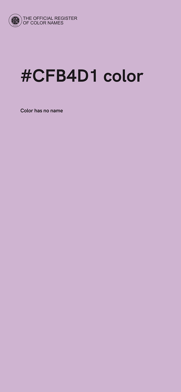 #CFB4D1 color image