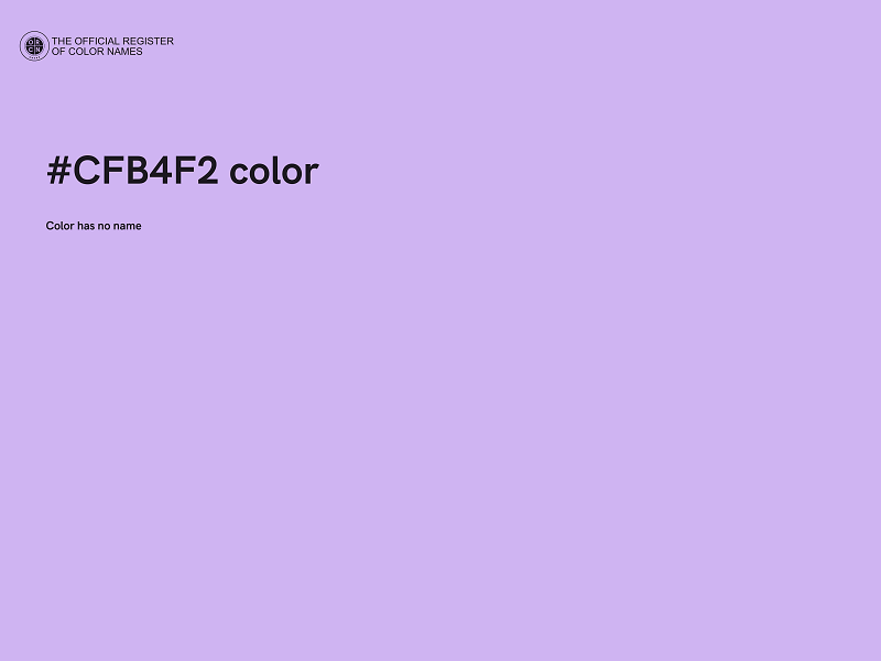 #CFB4F2 color image