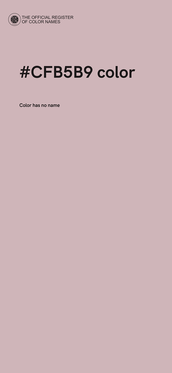 #CFB5B9 color image