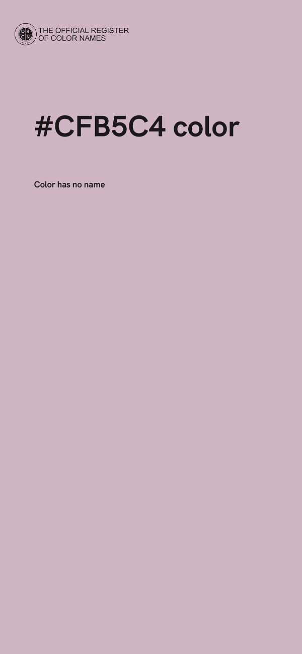 #CFB5C4 color image