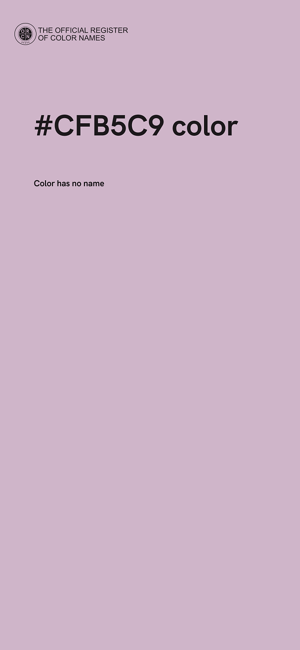 #CFB5C9 color image
