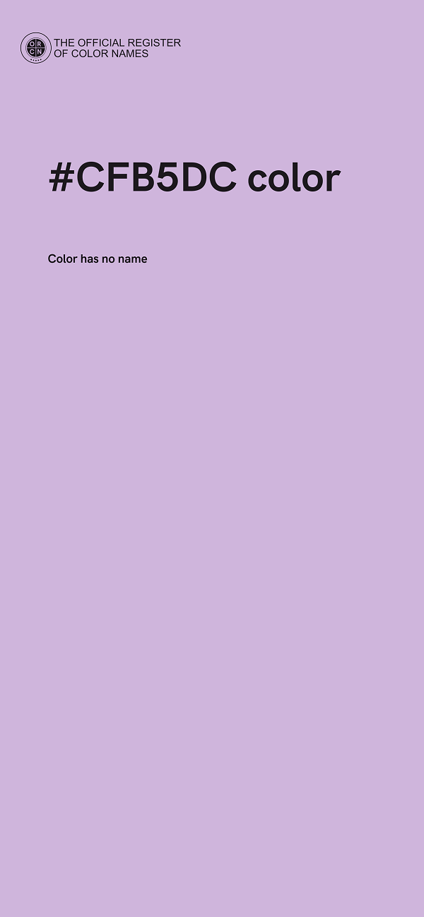 #CFB5DC color image