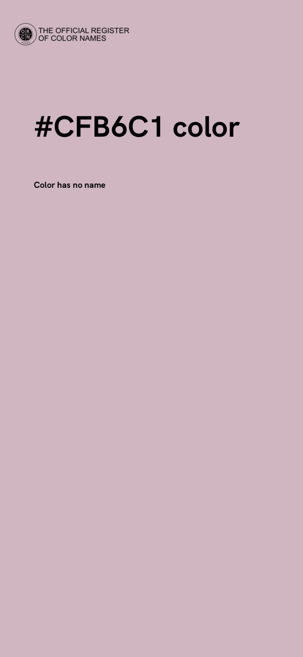 #CFB6C1 color image