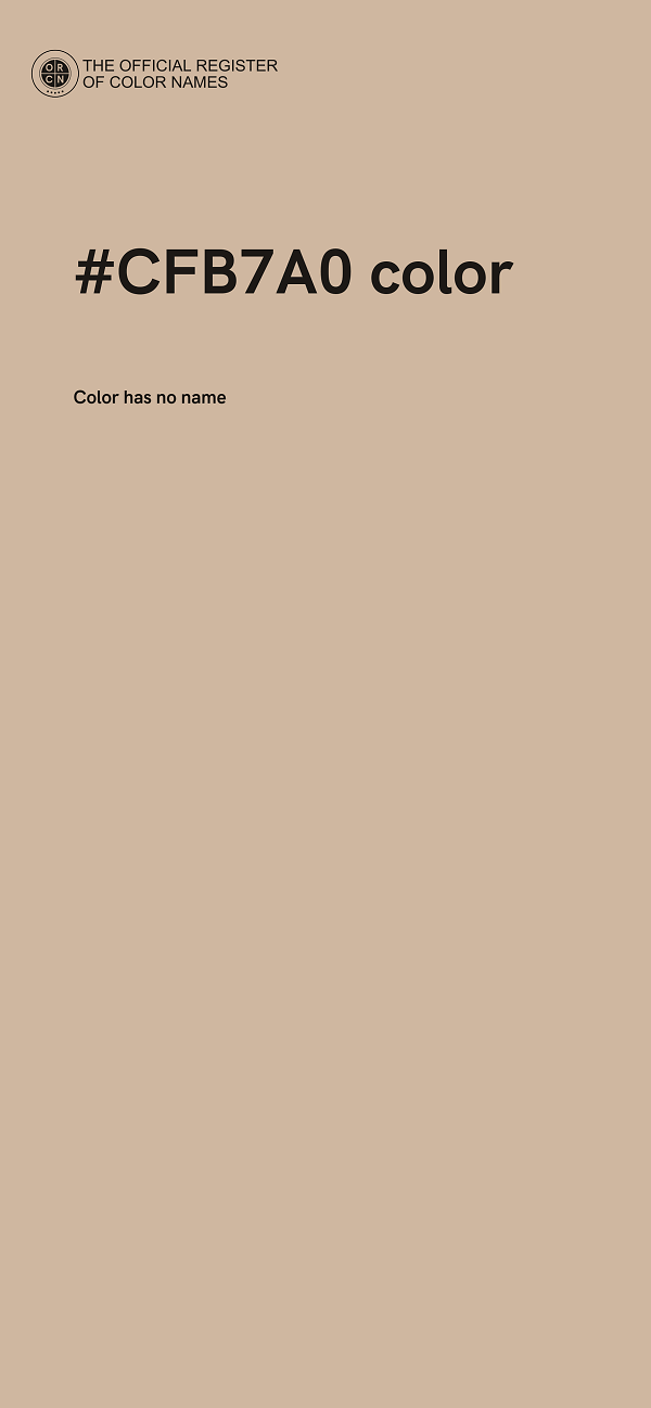 #CFB7A0 color image