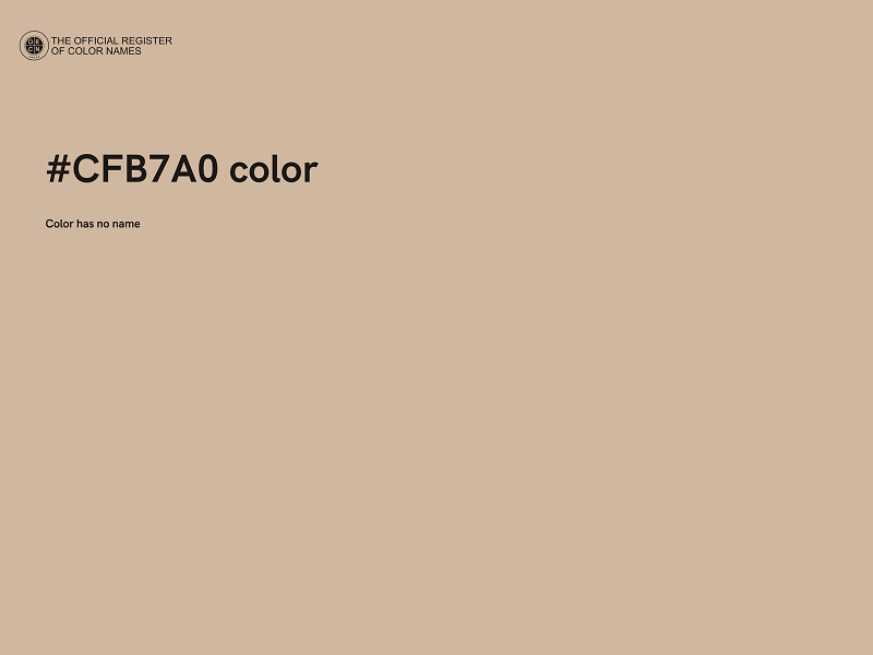 #CFB7A0 color image