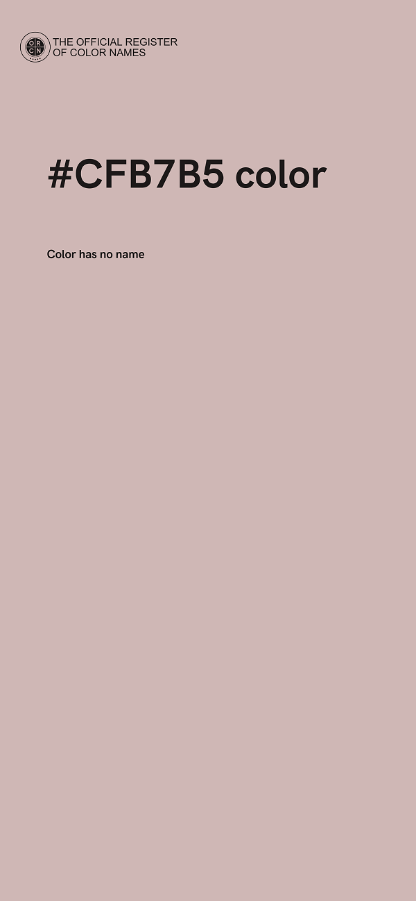 #CFB7B5 color image