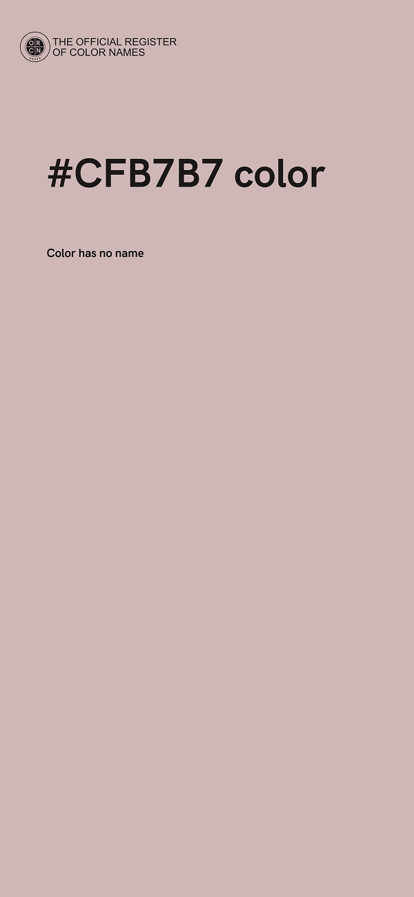 #CFB7B7 color image