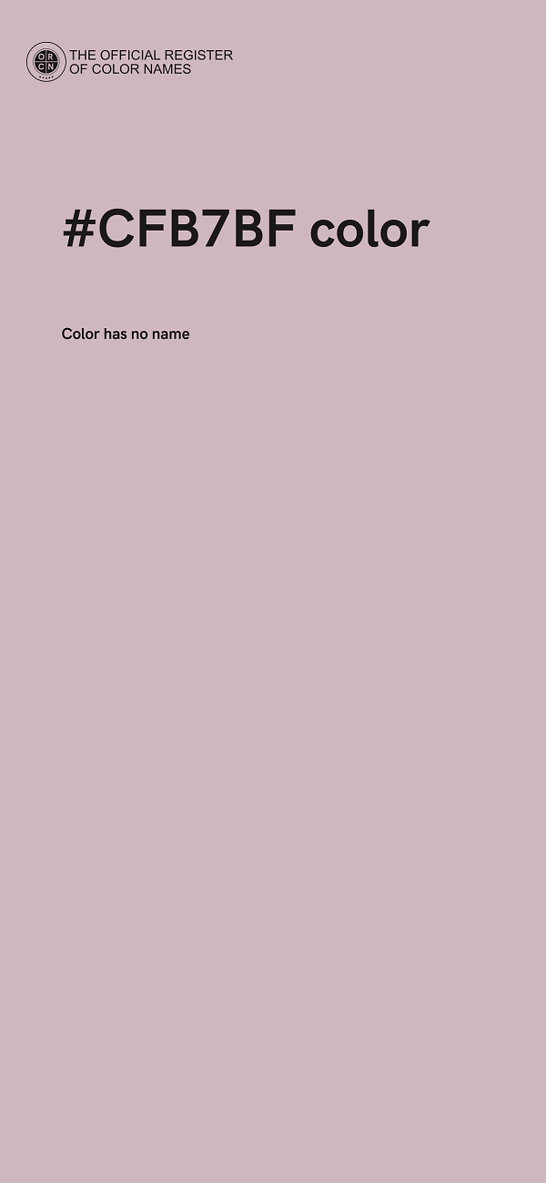 #CFB7BF color image