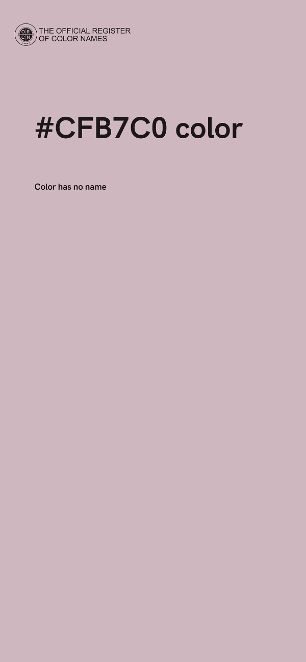 #CFB7C0 color image