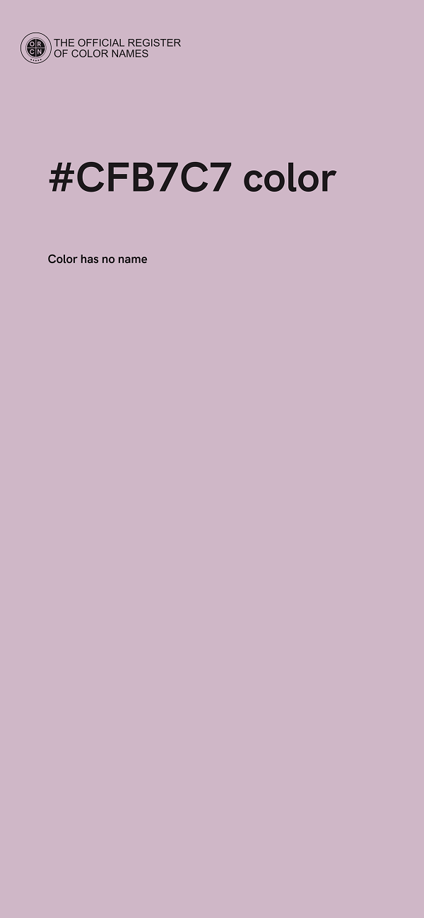 #CFB7C7 color image